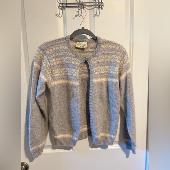 Vintage, Woolcraft, cardigan made in New Zealand, size XS, angora and lambs wool - Picture 1 of 7